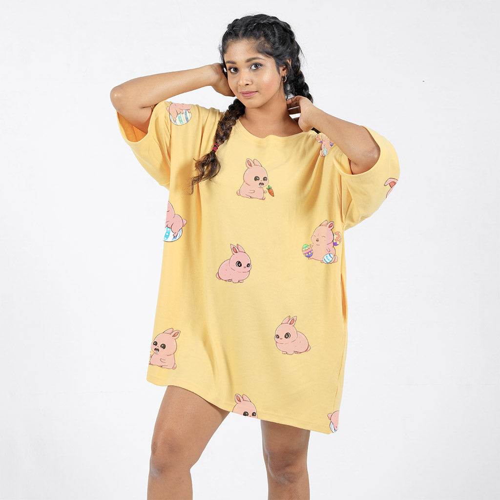 Bunny Bliss Premium Relax Tee (50% OFF)
