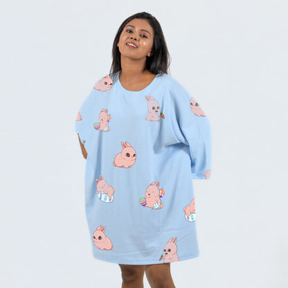 Bunny Bliss Premium Oversized Relax Tee