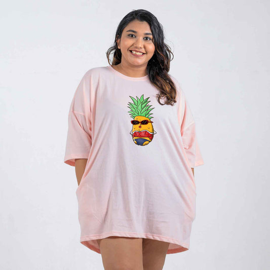 Heroic pineapple Oversized Relax Tee (Black Friday Offer 70% OFF)