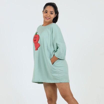 Fit Apple Oversized Relax Tee (Black Friday Offer 70% OFF)