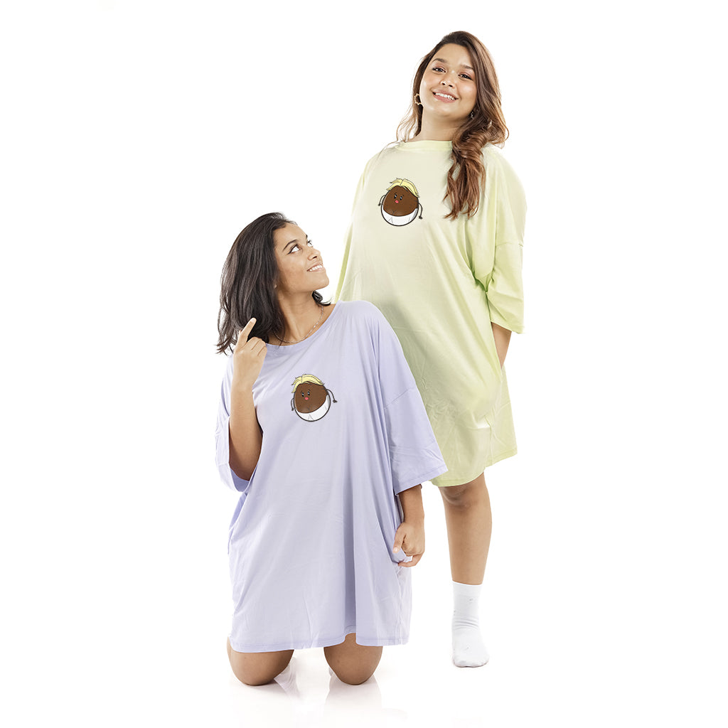 Curious Coconut Oversized Relax Tee
